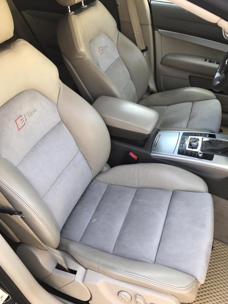 Audi a6 c6 бежевый салон