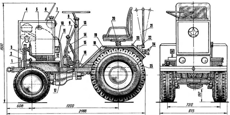 Самодельный трактор МТЗ 82 мини