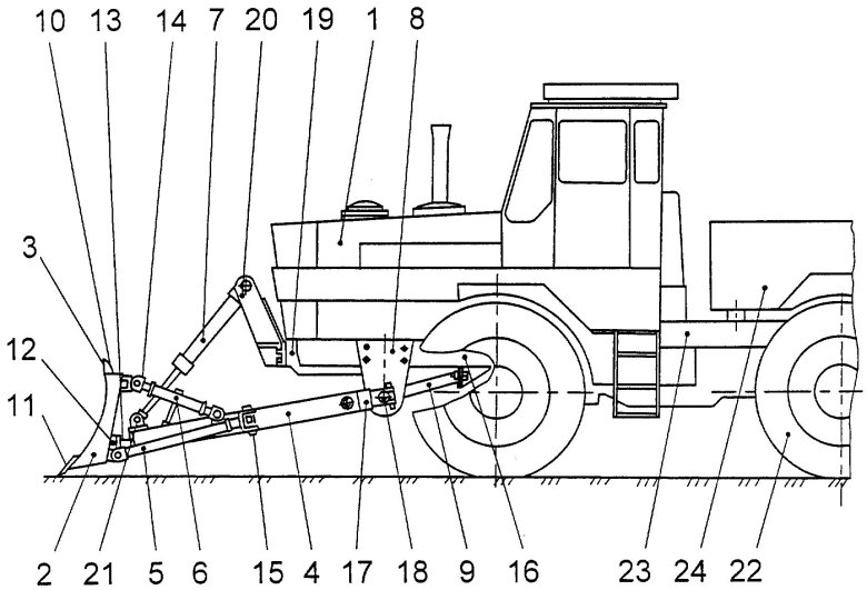 Чертеж отвала трактор т150