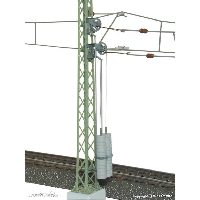 Опора контактной сети ЖД 1/87