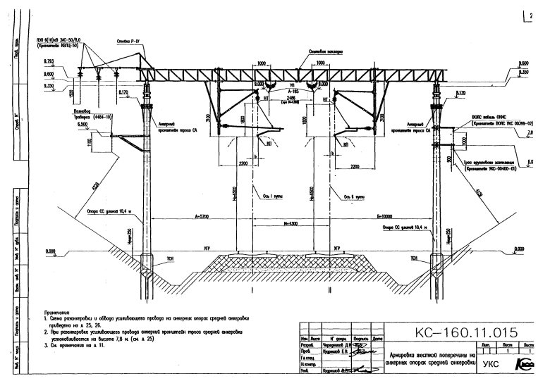 КС-160.15-12 питающие линии контактной сети КС-160 на металлических опорах