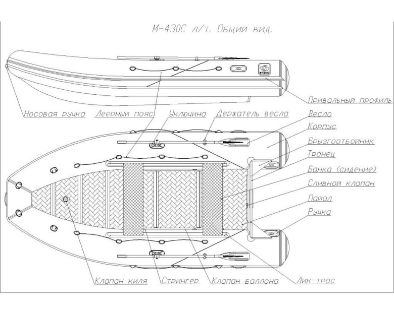 ПВХ лодка Фрегат м350 с