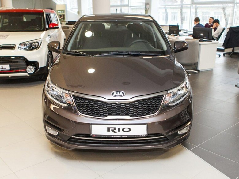Kia Rio 2017 коричневый