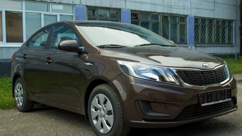 Киа Рио 3 седан коричневый