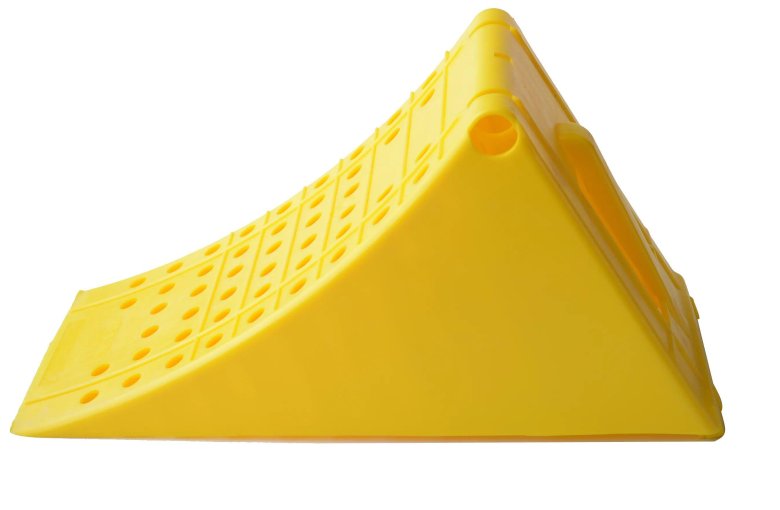 Скребок короткий пластиковый (желтый)