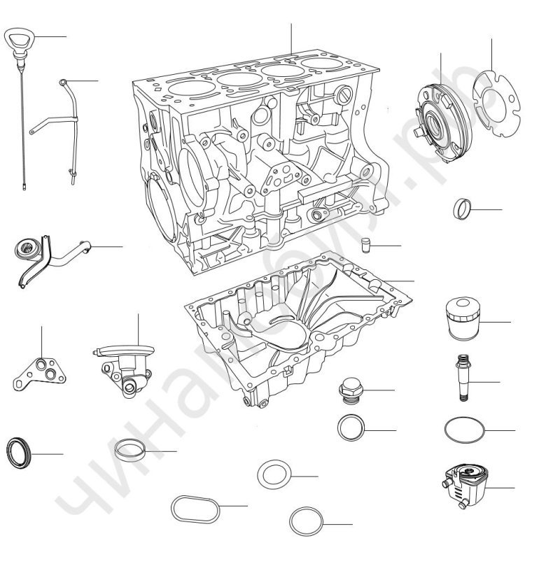 Блок цилиндров на Вортекс Эстина 1.6