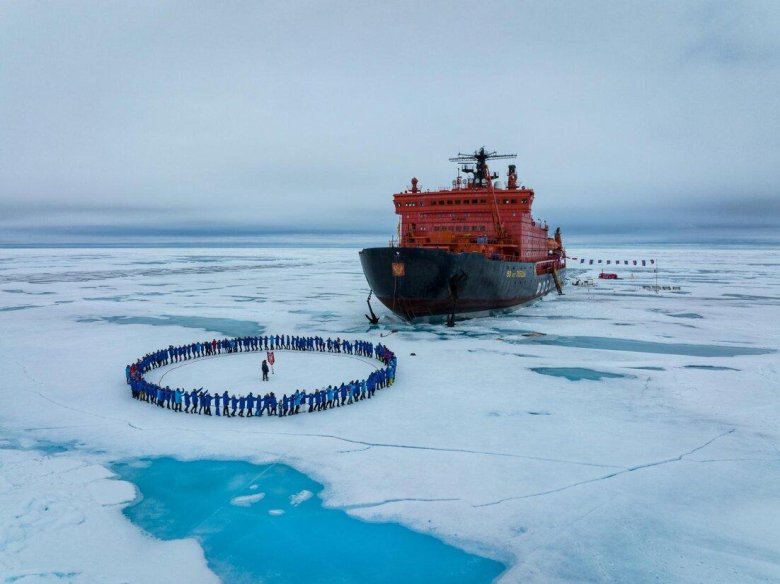 Ледокол Арктика 1977 Северный полюс