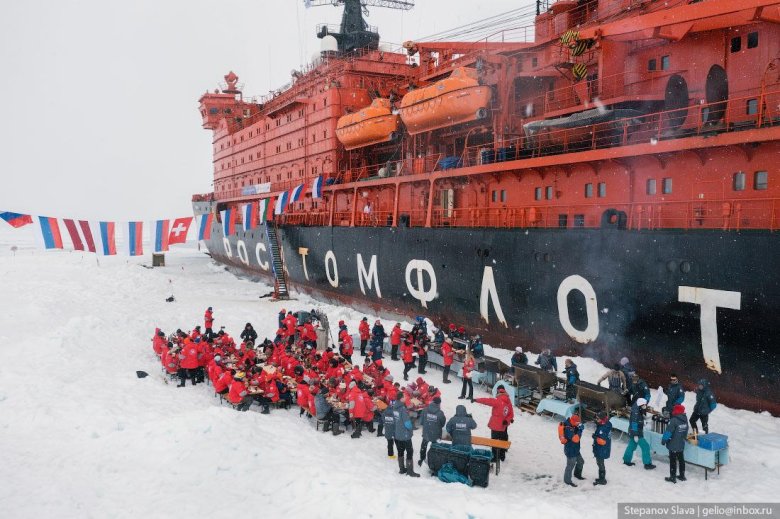Экспедиция с ледокола 50 лет Победы