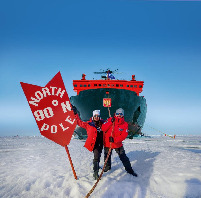 Северный полюс на ледоколе 2022