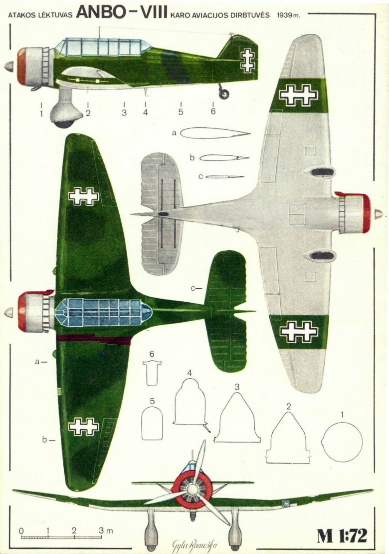 Lithuanian Anbo VIII Light Bomber and reconnaissance
