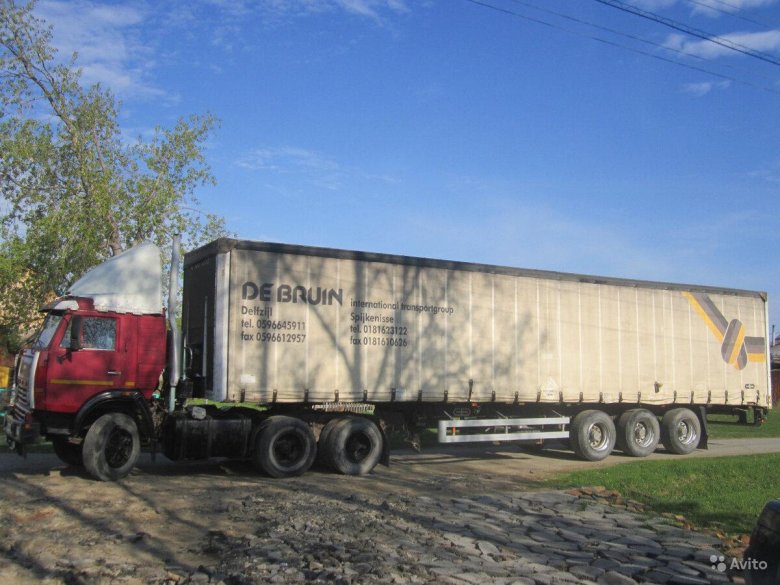КАМАЗ тягач 5410 с полуприцепом