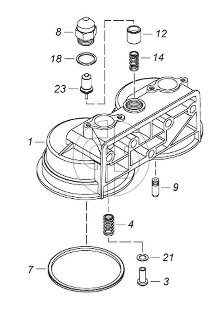 Корпус масляного фильтра КАМАЗ евро 2