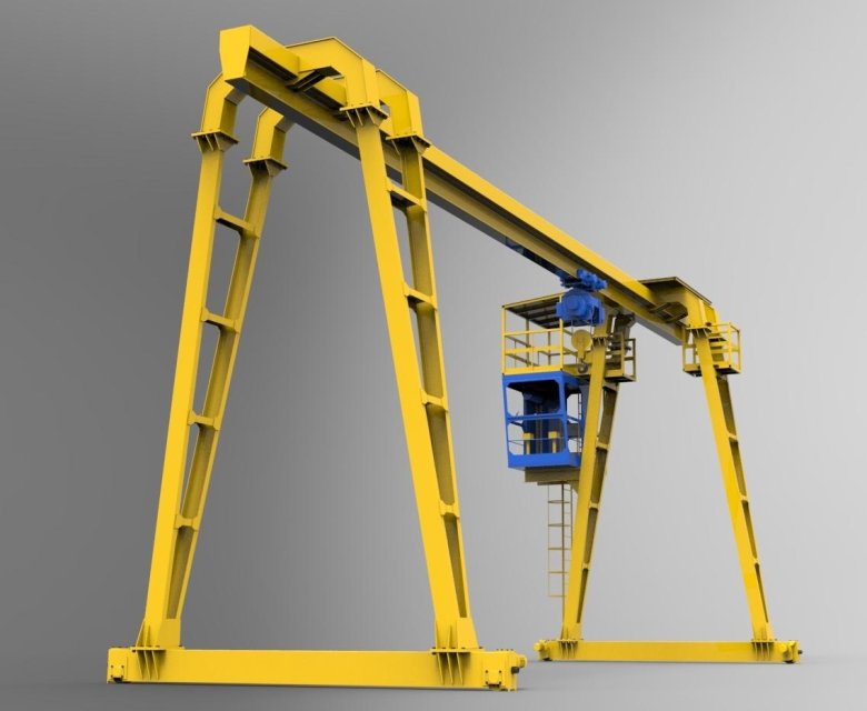 Полукозловой кран