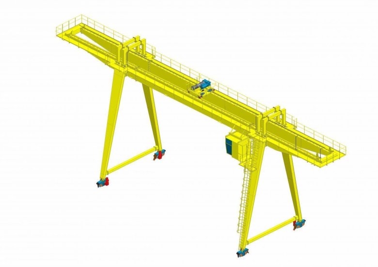 Двухконсольный козловой кран