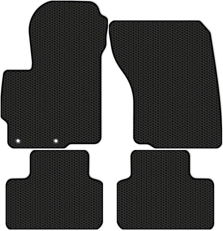 Коврики салона Eva Lada Largus черные с синей окантовкой