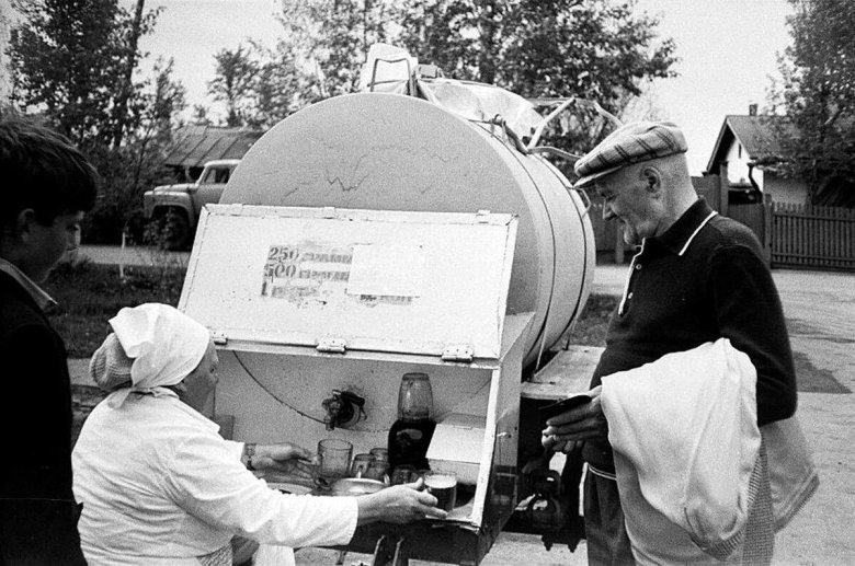 Квас из бочки СССР