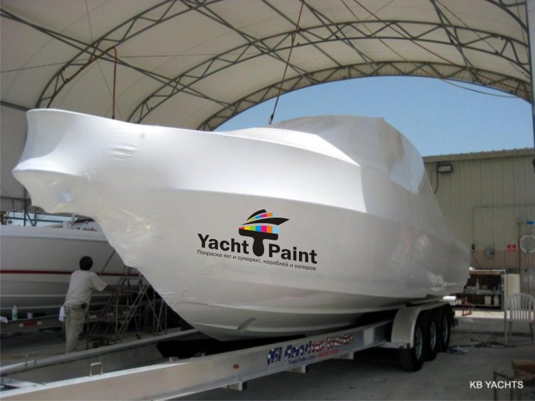 Упаковка яхт в термоусадочную пленку
