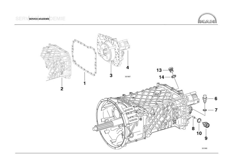 КПП ZF 16 КАМАЗ схема