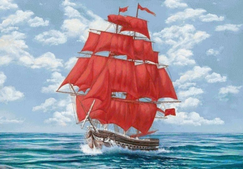 Александр Грин Алые паруса корабль