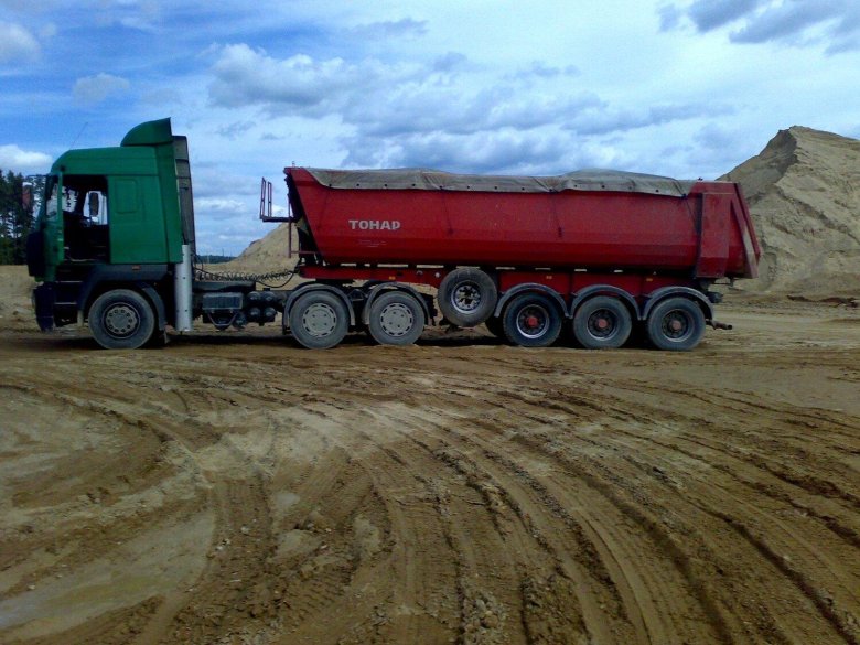 КАМАЗ. Песка. Тонар песок