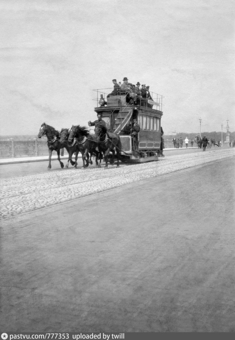 Конно железная дорога в Петербурге 19 век