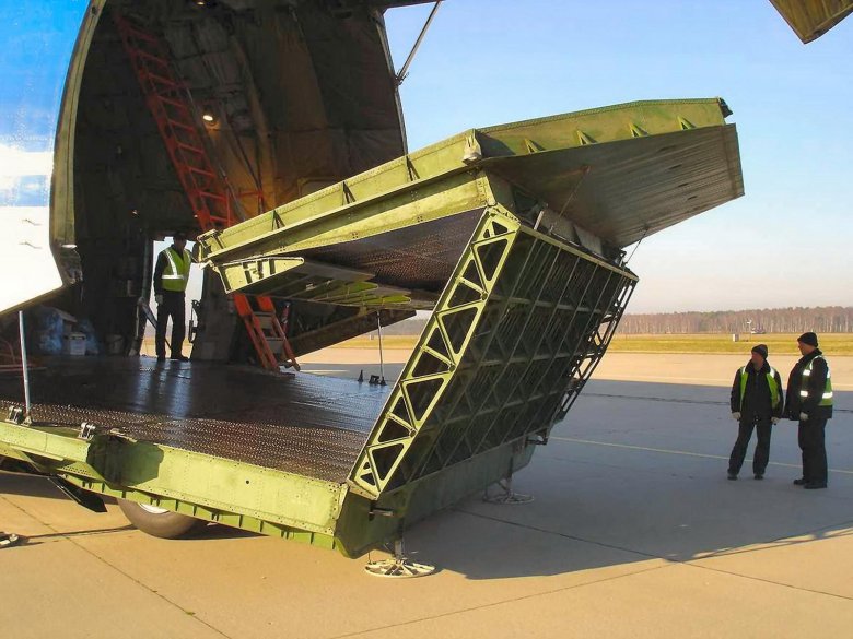 АН 124 грузовой отсек