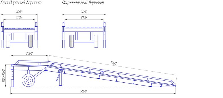 Дельта 7000 передвижная погрузочная эстакада